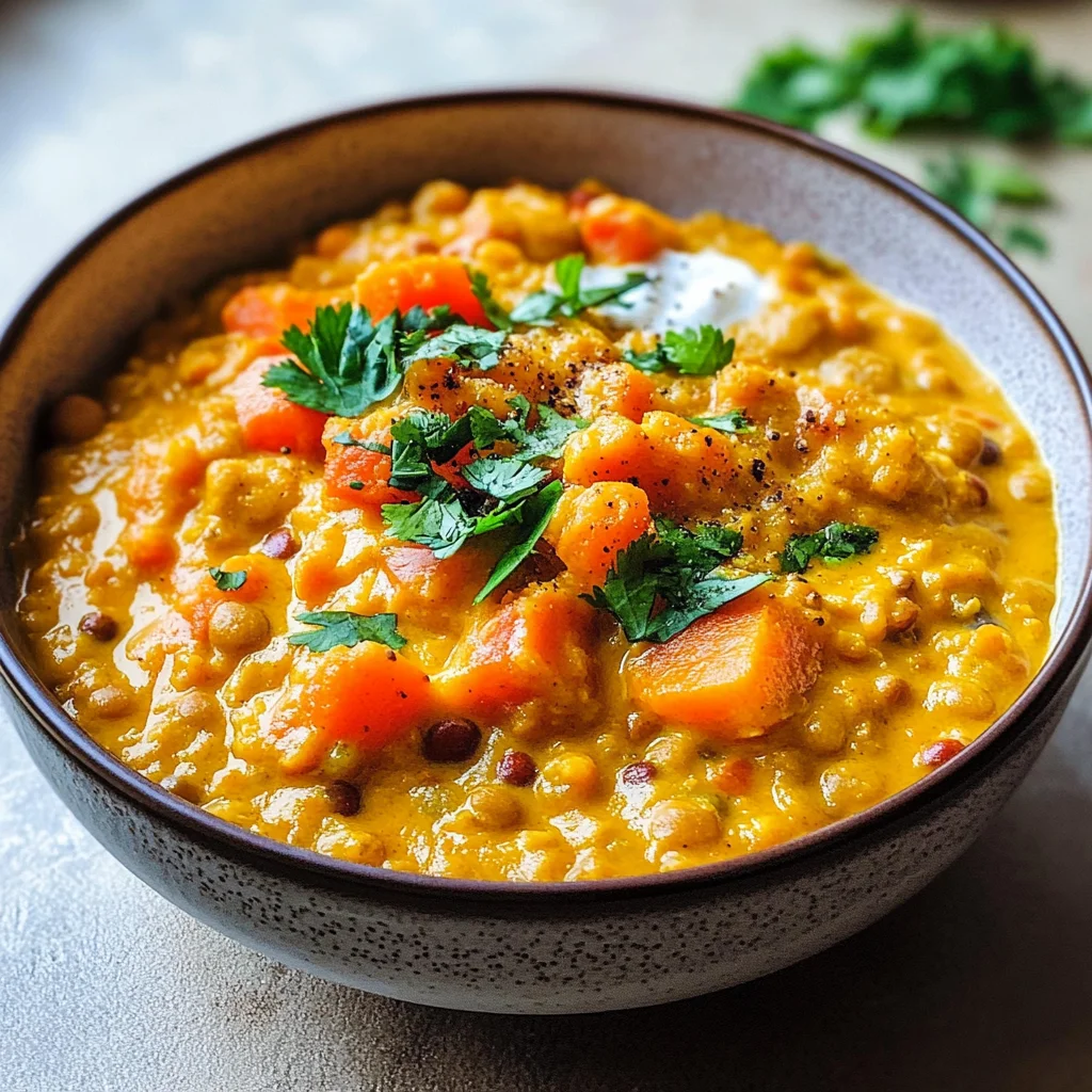 Süßkartoffel-Linsen-Curry