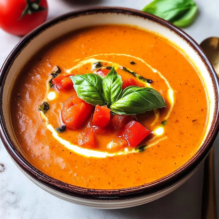 Tomaten-Paprika-Suppe aus dem Ofen