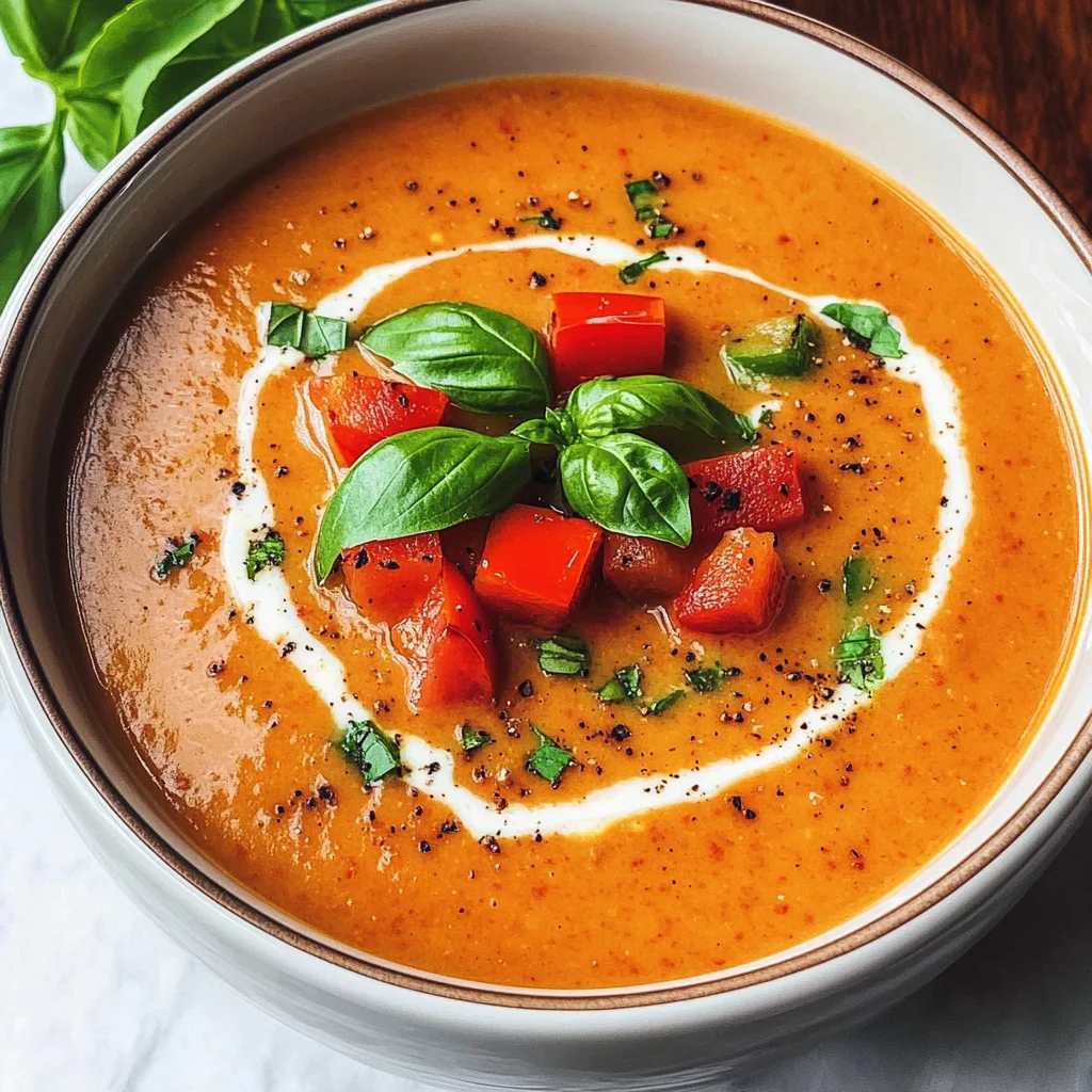 Tomaten-Paprika-Suppe