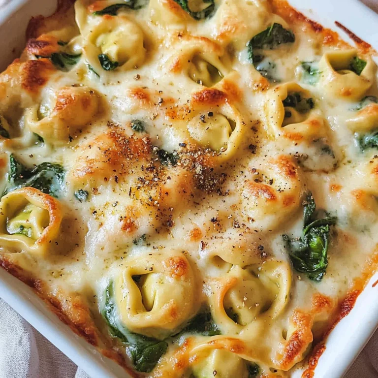 Tortellini-Auflauf mit Spinat