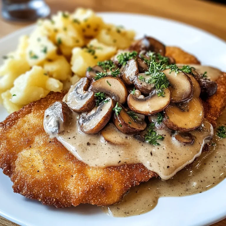 Traditionelles Deutsches Jägerschnitzel
