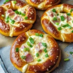 Überbackene Brezeln mit Schinken & Käse