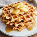 Waffeln mit Apfelmus statt Zucker
