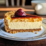 Weltbester Käsekuchen mit Keksboden - cremig & schnell