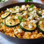 Zucchini-Reis-Pfanne mit Feta
