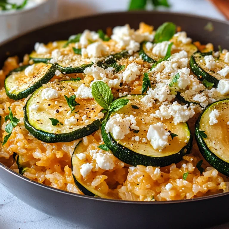 Zucchini-Reis-Pfanne mit Feta