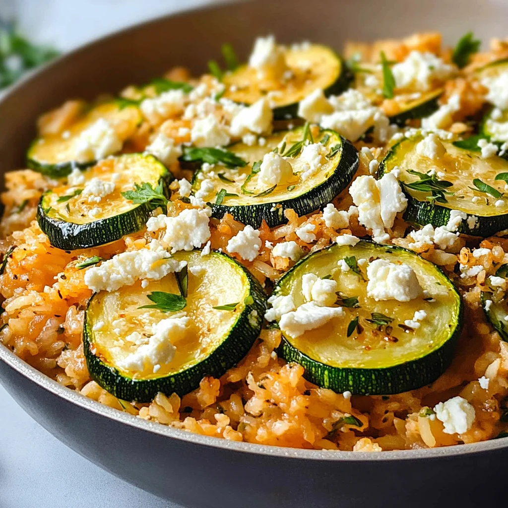 Zucchini-Reis-Pfanne