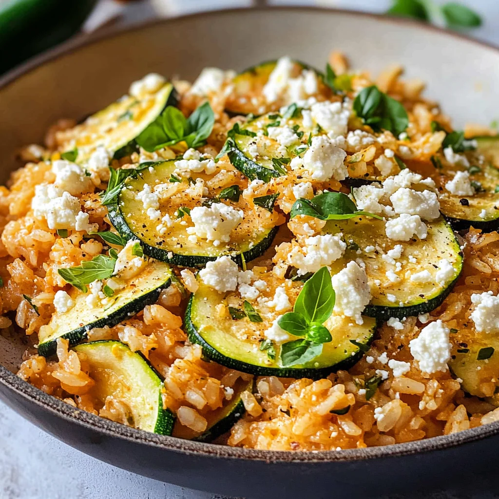 Zucchini-Reis-Pfanne