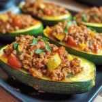 Zucchini gefüllt mit Hackfleisch Rezept