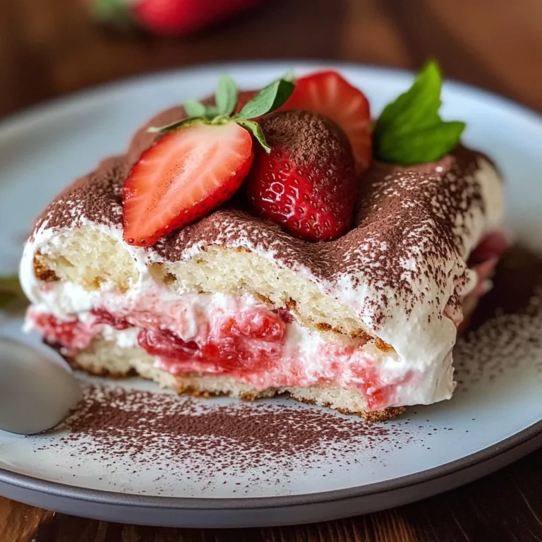 Erdbeer Tiramisu - cremig & ohne Ei