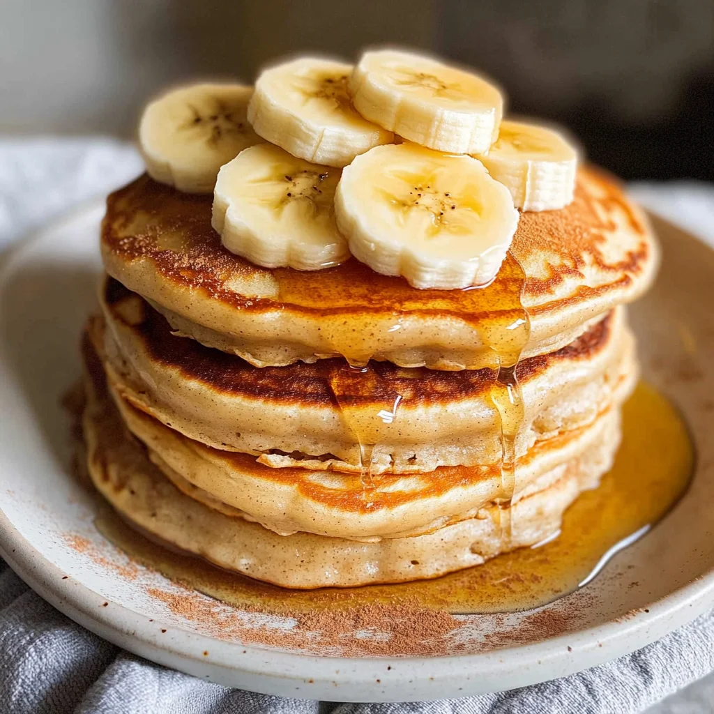 Fluffige Bananen Pancakes ohne Ei