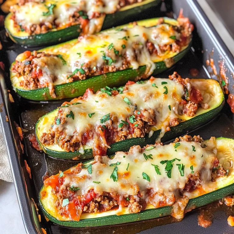 Gefüllte Zucchini mit Hack - so lecker!