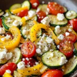 Gemüsepfanne mit Feta - einfach, schnell & lecker