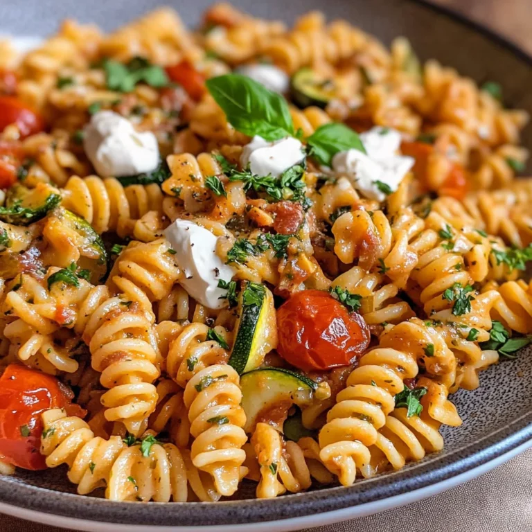 Gesunde Nudeln mit Gemüse-Soße