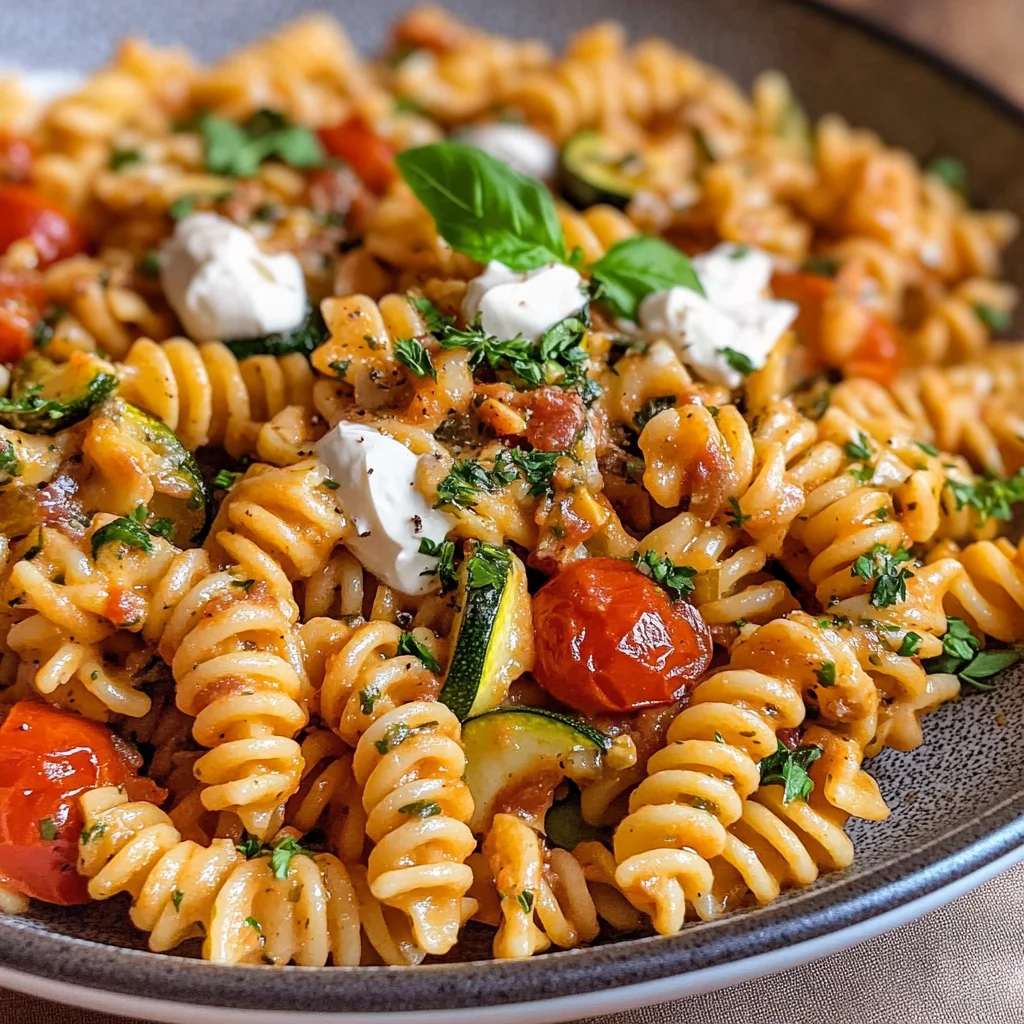 Gesunde Nudeln mit Gemüse-Soße