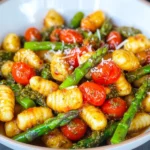 Gnocchi mit Pesto & grünem Spargel (einfaches Rezept)