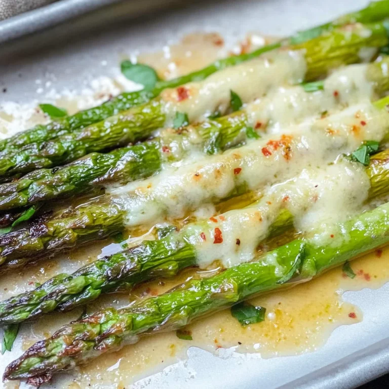 Grüner Spargel im Backofen - mit Parmesan überbacken