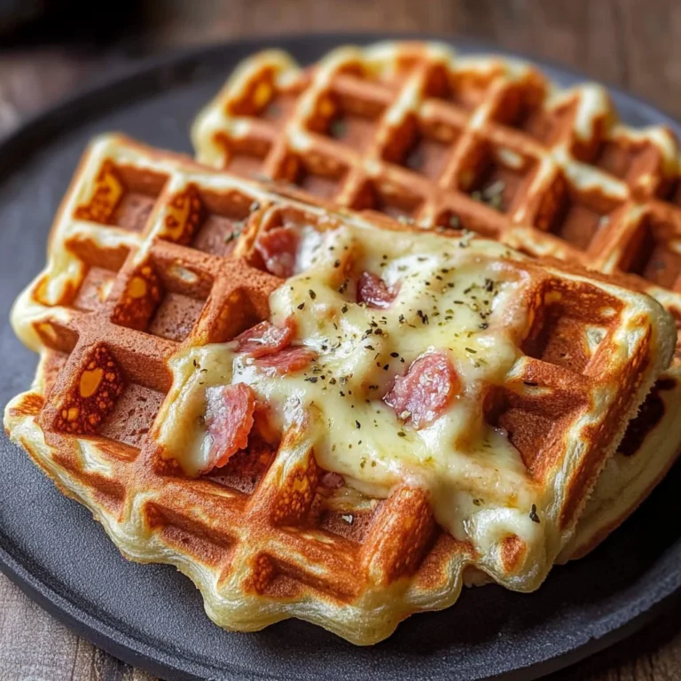 Herzhafte Waffeln mit Käse (Pizzawaffeln)
