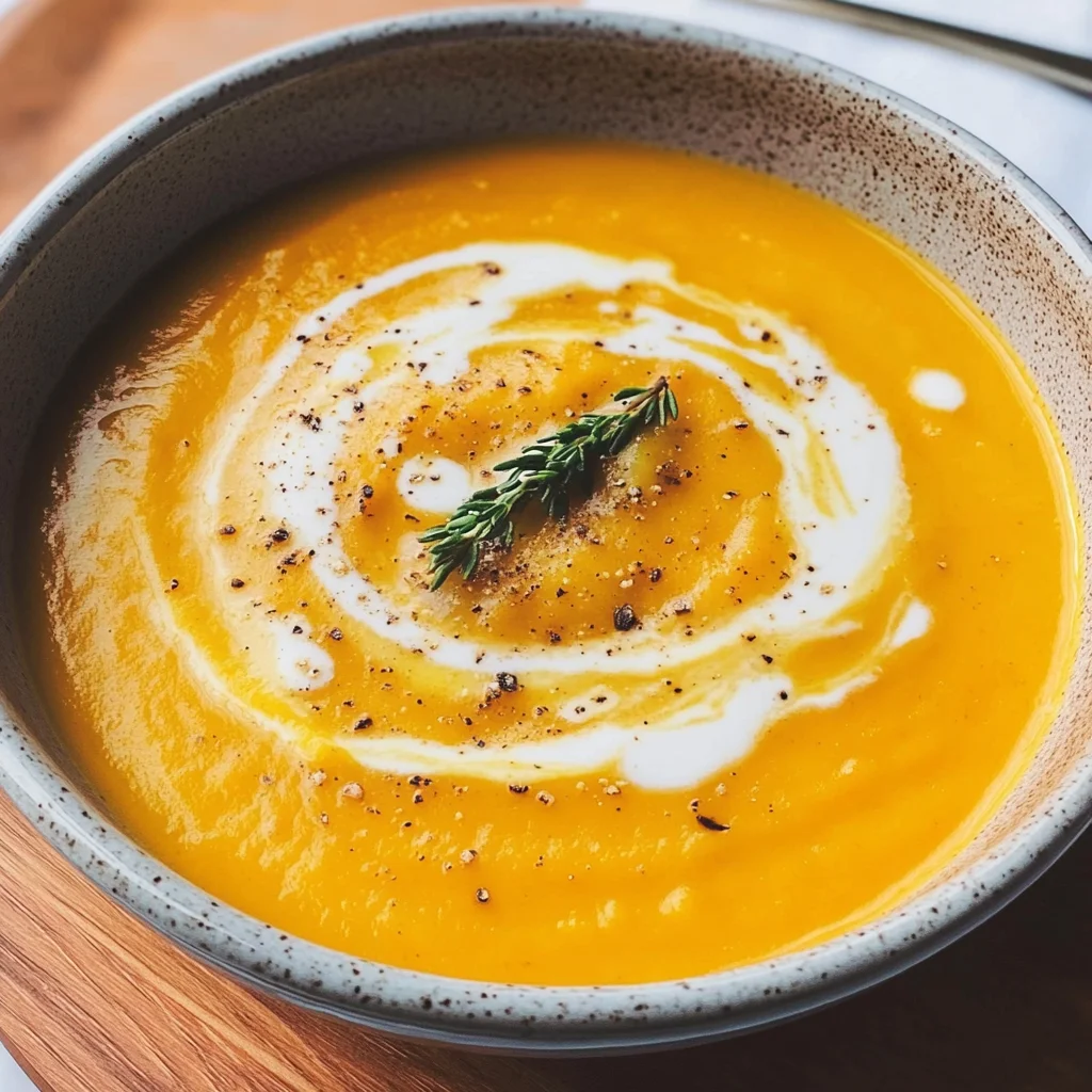 Kürbissuppe mit Kokosmilch und Ingwer