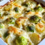 Rosenkohlauflauf - mit Kartoffeln & Käse