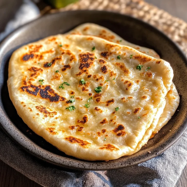 Schnelles Pfannenbrot ohne Hefe (Rezept mit Joghurt)