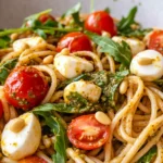 Spaghettisalat mit Pesto - schnell & einfach