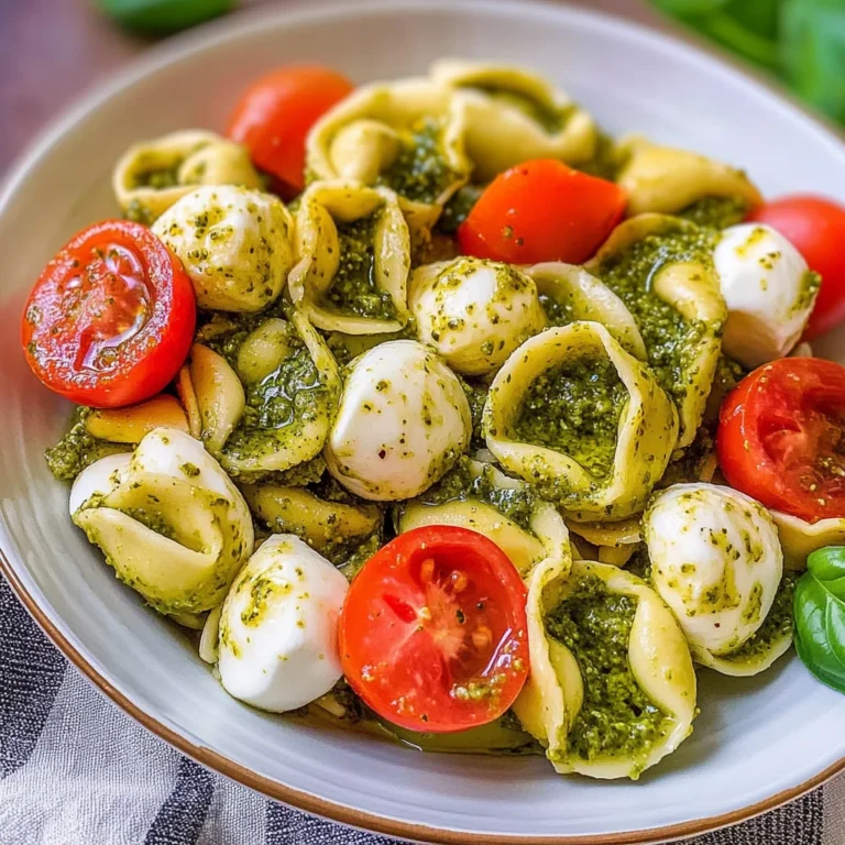 Tortellini Salat mit Pesto (schnelles Rezept)