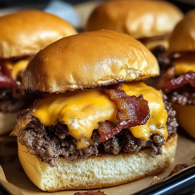 Bacon Cheeseburger Sliders