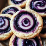 Blaubeer-Käsekuchen-Swirl-Kekse
