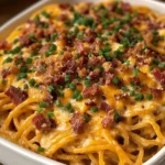 Cowboy-Spaghetti cremige Käsepasta