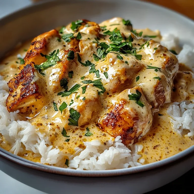 Cremiger geschmorter Hühnerreis