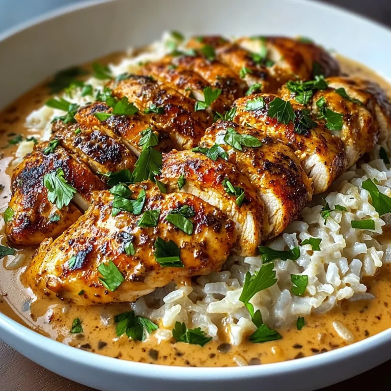 Cremiges Cajun-Hähnchen mit Reis