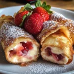 Erdbeer-Käsekuchen-Chimichangas