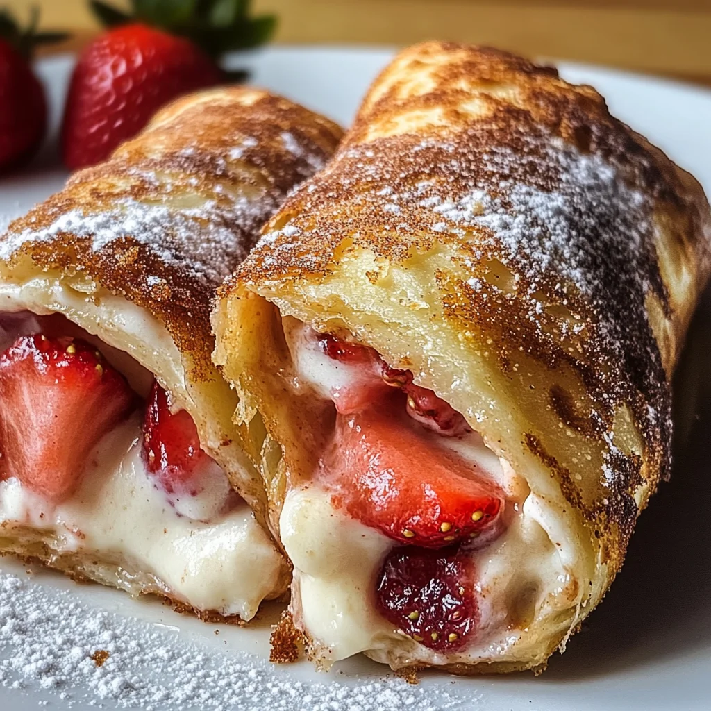 Erdbeer-Käsekuchen-Chimichangas