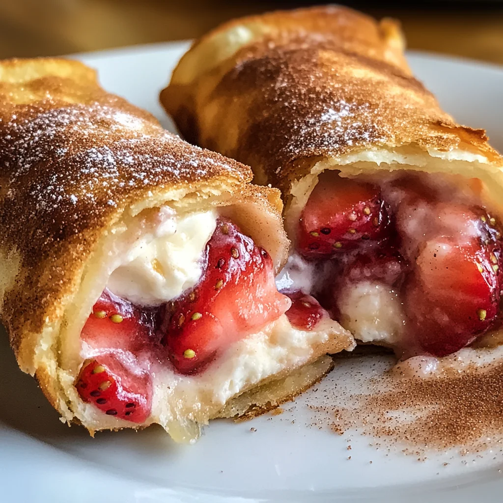 Erdbeer-Käsekuchen-Chimichangas