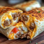 Gegrillter Käse-Burrito