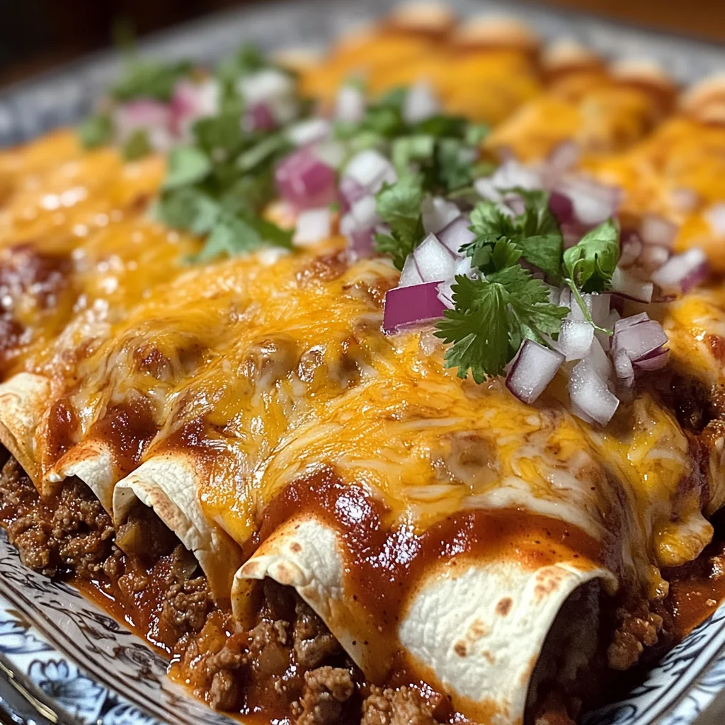 Hackfleisch-Kartoffel-Enchiladas