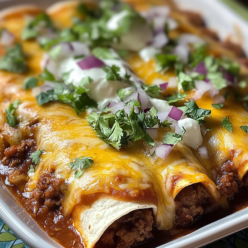 Hackfleisch-Kartoffel-Enchiladas