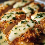 Hähnchen Knoblauch-Parmesan-Kruste