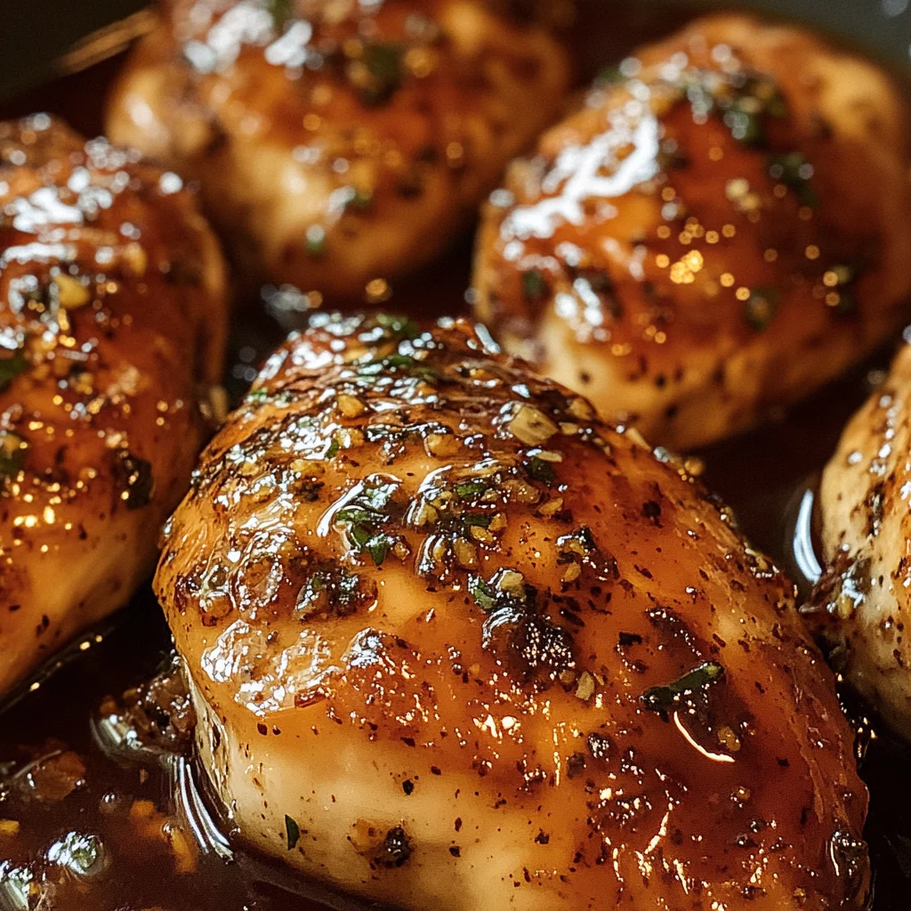 Hähnchen mit braunem Zucker Knoblauch