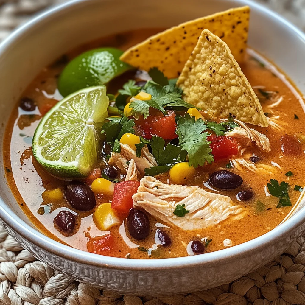 Hühnertortillasuppenschüssel