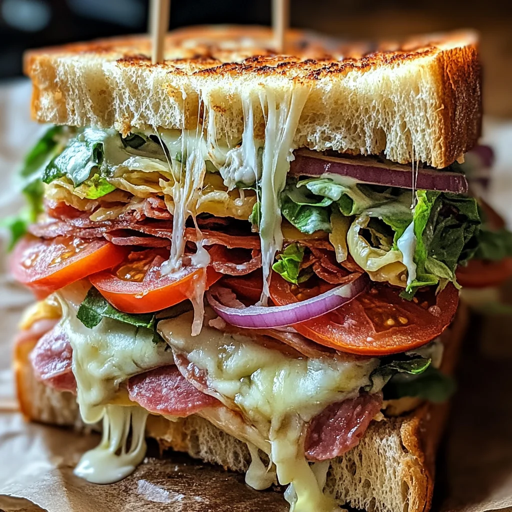 Italienisches Grinder-Sandwich