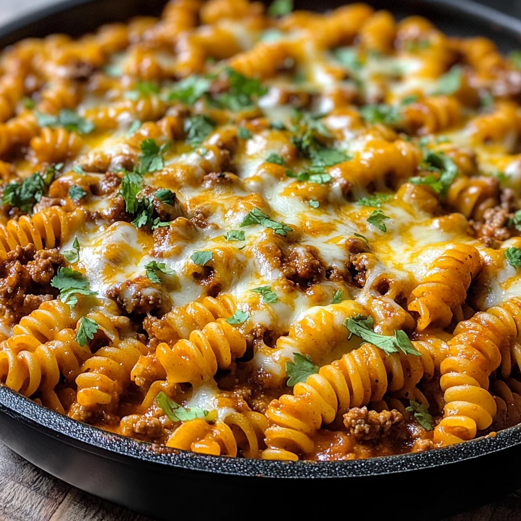 Käse-Enchilada-Hamburger-Helfer