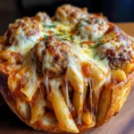 Knoblauchbrot Pasta Timpano