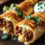 Knusprige Rindfleisch-Käse-Chimichangas