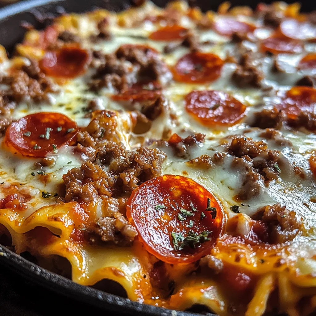 Pizza-Lasagne-Pfannenauflauf