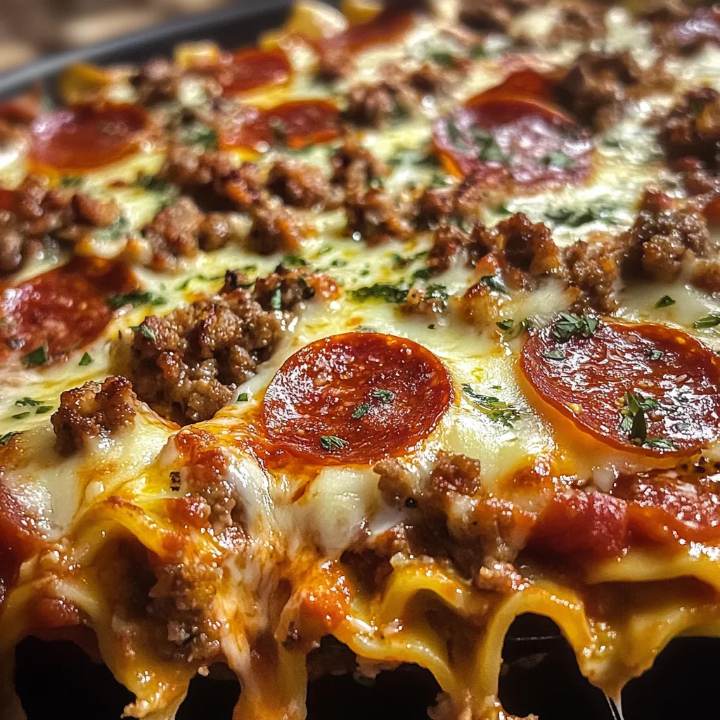 Pizza-Lasagne-Pfannenauflauf