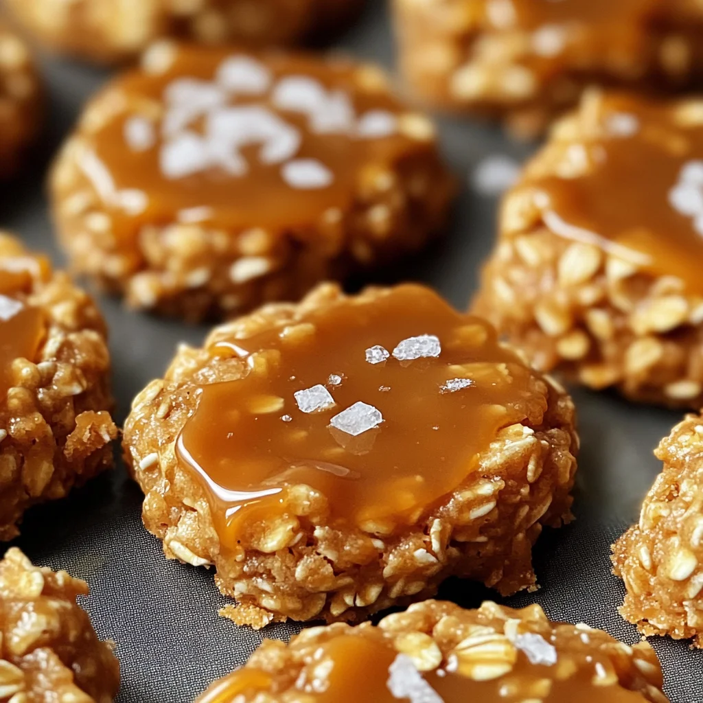Salzkaramell-Kekse ohne Backen