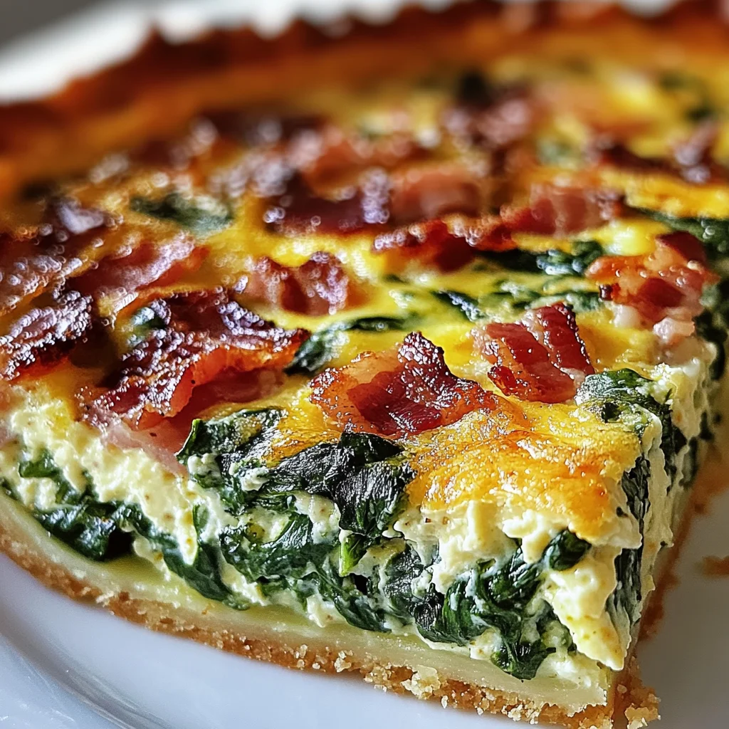 Spinat-Speck-Vier-Käse-Quiche