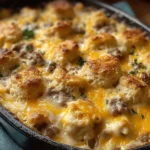 Warme Kekse mit Rösti-Auflauf